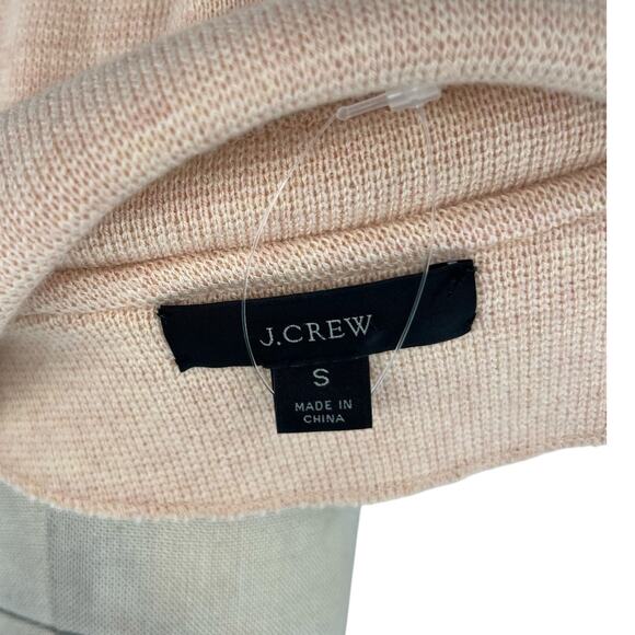 J. Crew Cecile Relaxed Sweater-Blazer Knit Merino Wool Pale Pink Size Small - Picture 8 of 10